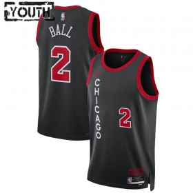 Dres Chicago Bulls Lonzo Ball Nike 2023-24 City Edition Crno Swingman - Dječji